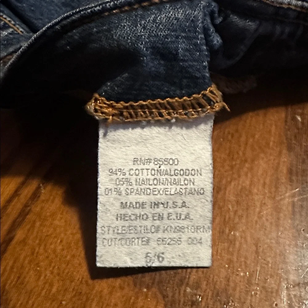 Y2K Xoxo Low Rise Exposed Zipper Dark Wash Faded Denim Mini Skirt Size 5/6 JR